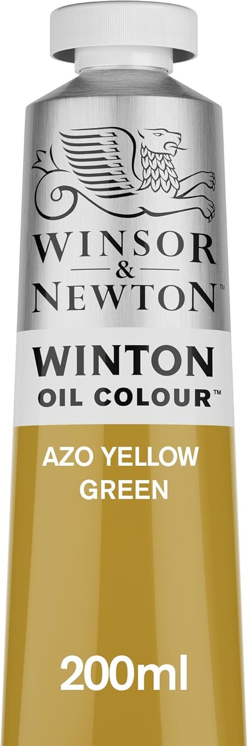 Winsor & Newton Winton Oil Color, 200ml (6.75-oz) Tube, Azo Yellow Green