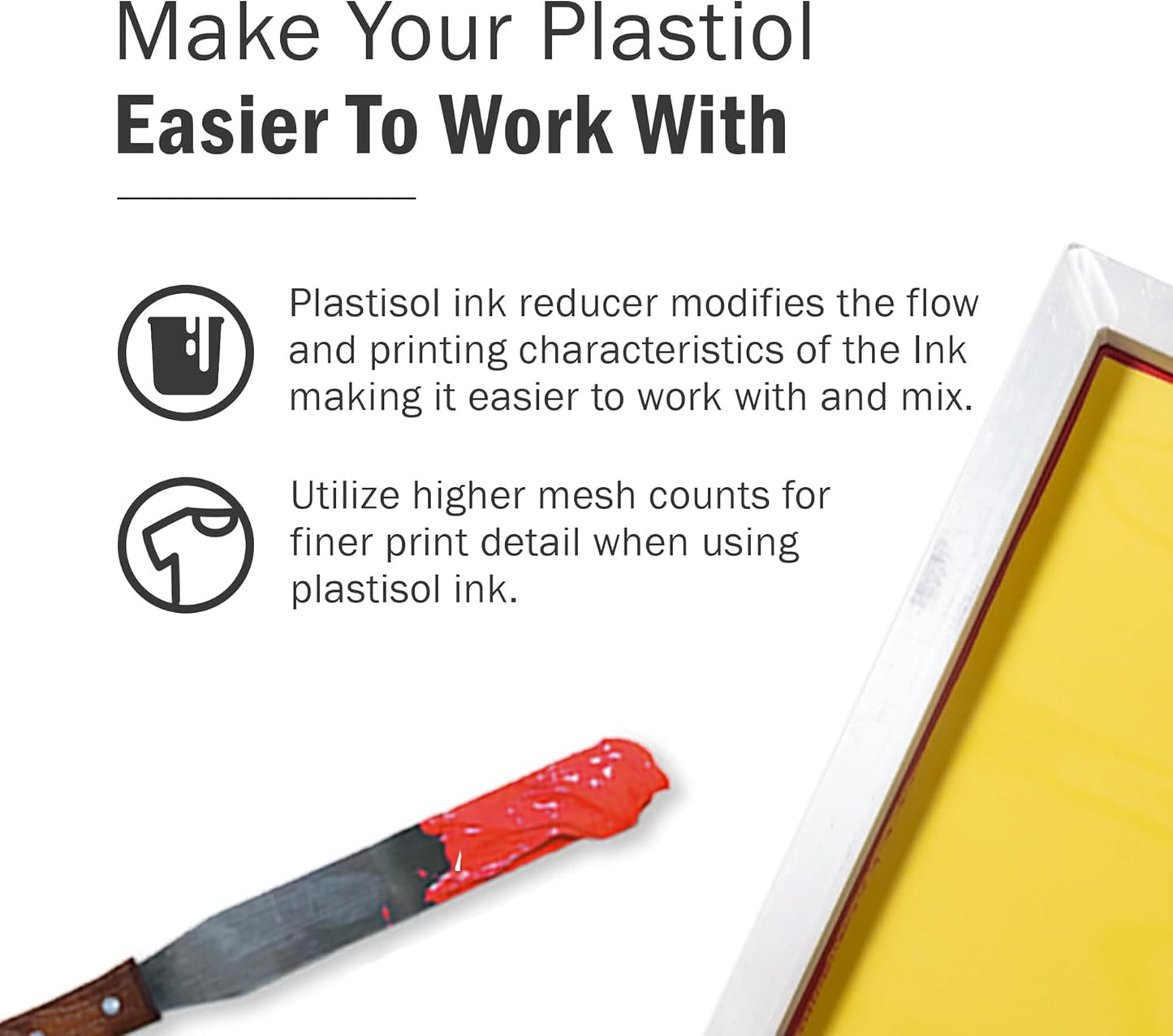 Rapid Cure® Plastisol Ink Curable Reducer (Quart - 32 oz.) - Screen Printing Ink Viscosity Reducer, Screen Printing Ink Thinner, Additive for Your Screen Printing Kit, Screen Printing Supplies