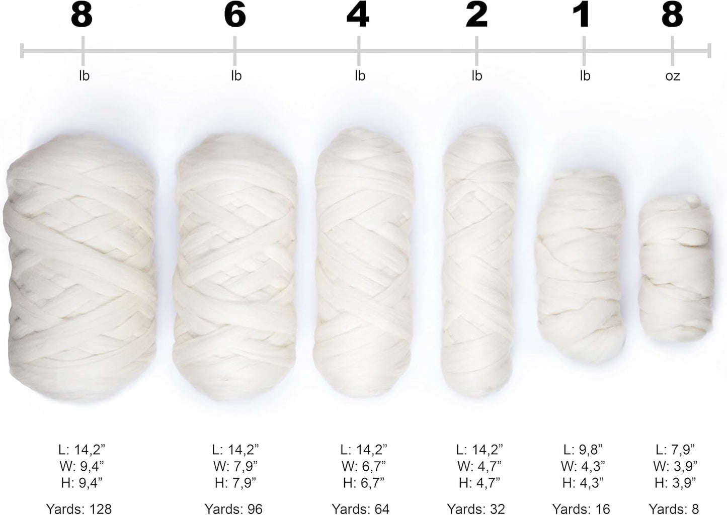 Natural Wool Bulk roving, 1 lb. Best Wool for Spinning, arm Knitting, Felting, Chunky Blankets and Tapestry. Natural Colors, un-Dyed. (Dark Chocolate, 1 lb)