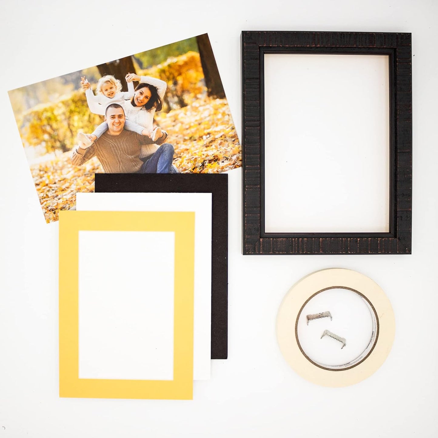 Pack of 25 Acid Free 11x14 Mats Bevel Cut for 8.5x11 Photos - Chamois Yellow Precut Matboards For Pictures, Photos, Framing - 4-ply Thickness