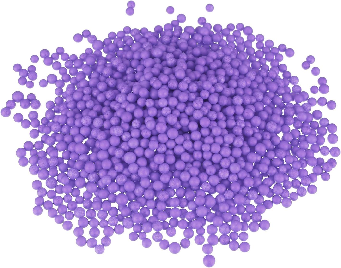 MECCANIXITY Foam Beads Foam Balls 4-6mm for Wedding and Party Decorations, Tiny Packing Balls, Arts DIY Crafts Supplies (Dull Purple,1 Pack Approx 5000pcs)