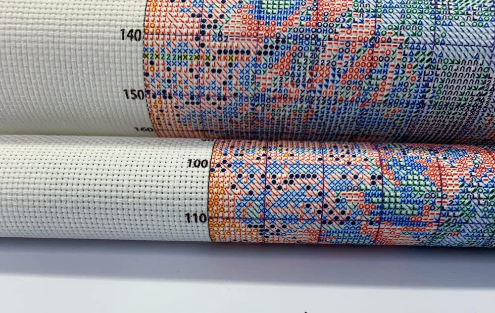 Moohue Needlepoint Kits 14ct Counted Cross Stitch Kits for Adults Printed Stamped Cross Stitch Patterns Kits Snowman Birds Rabbits Cross Stitch Supplies (Snowman Birds Rabbits)