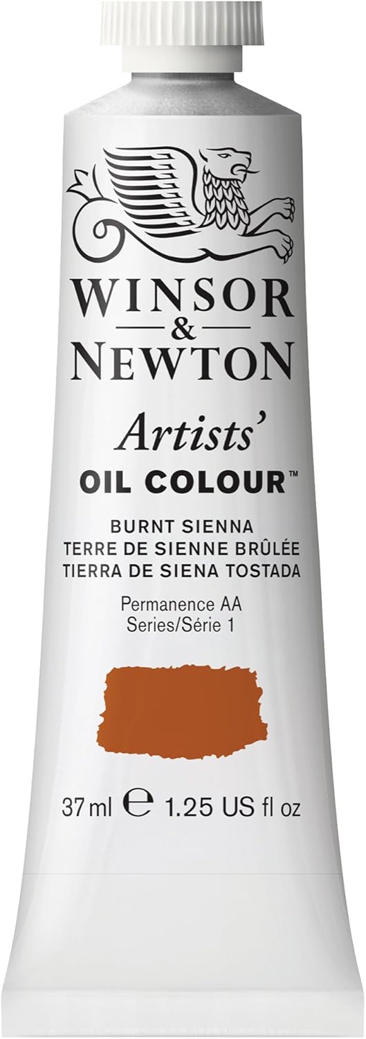 Winsor & Newton Artists' Oil Color, 37ml (1.25 oz) Tube, Burnt Sienna