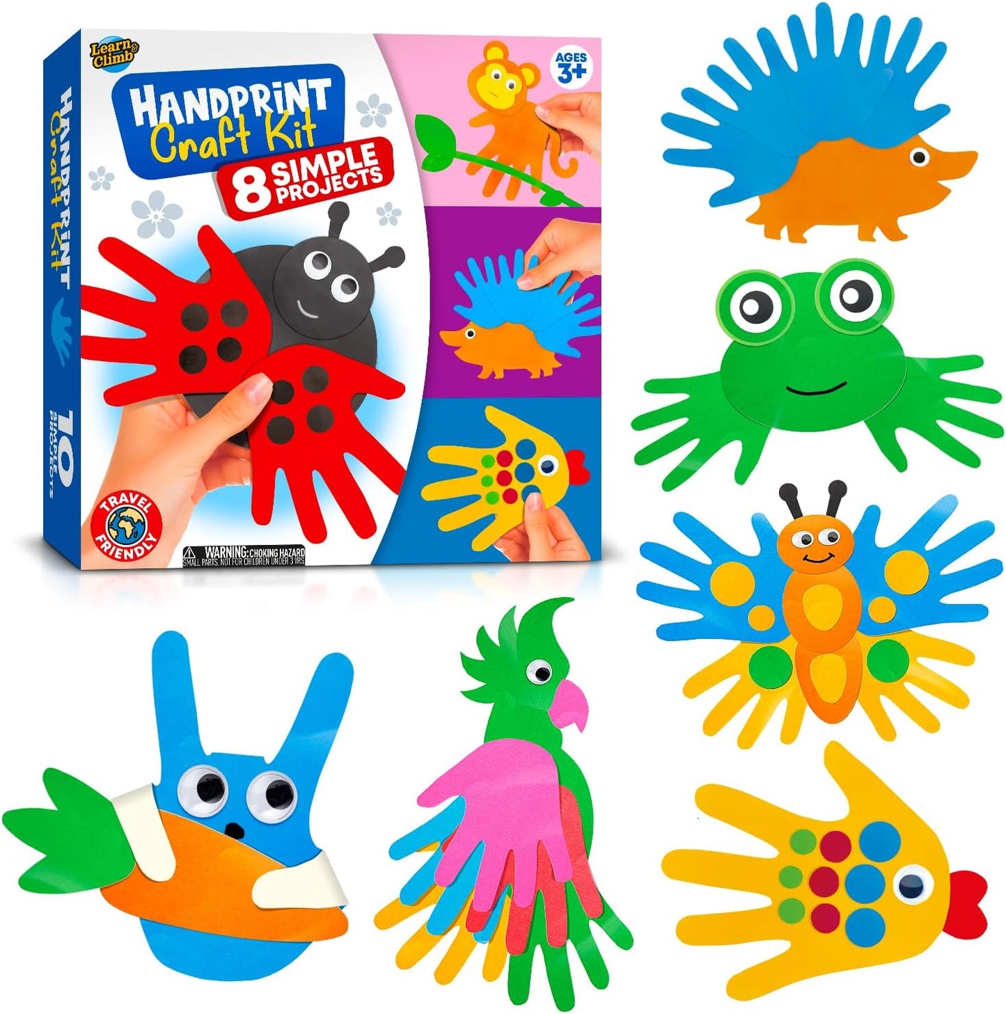 Arts and Crafts Kit for Toddlers Ages 3+ Years. Easy Animal Crafting for Kids