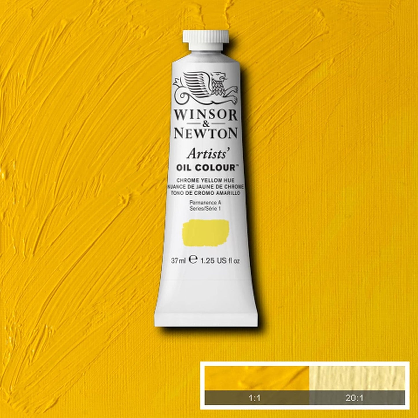 Winsor & Newton Artists' Oil Color, 37ml (1.25 oz) Tube, Chrome Yellow Hue