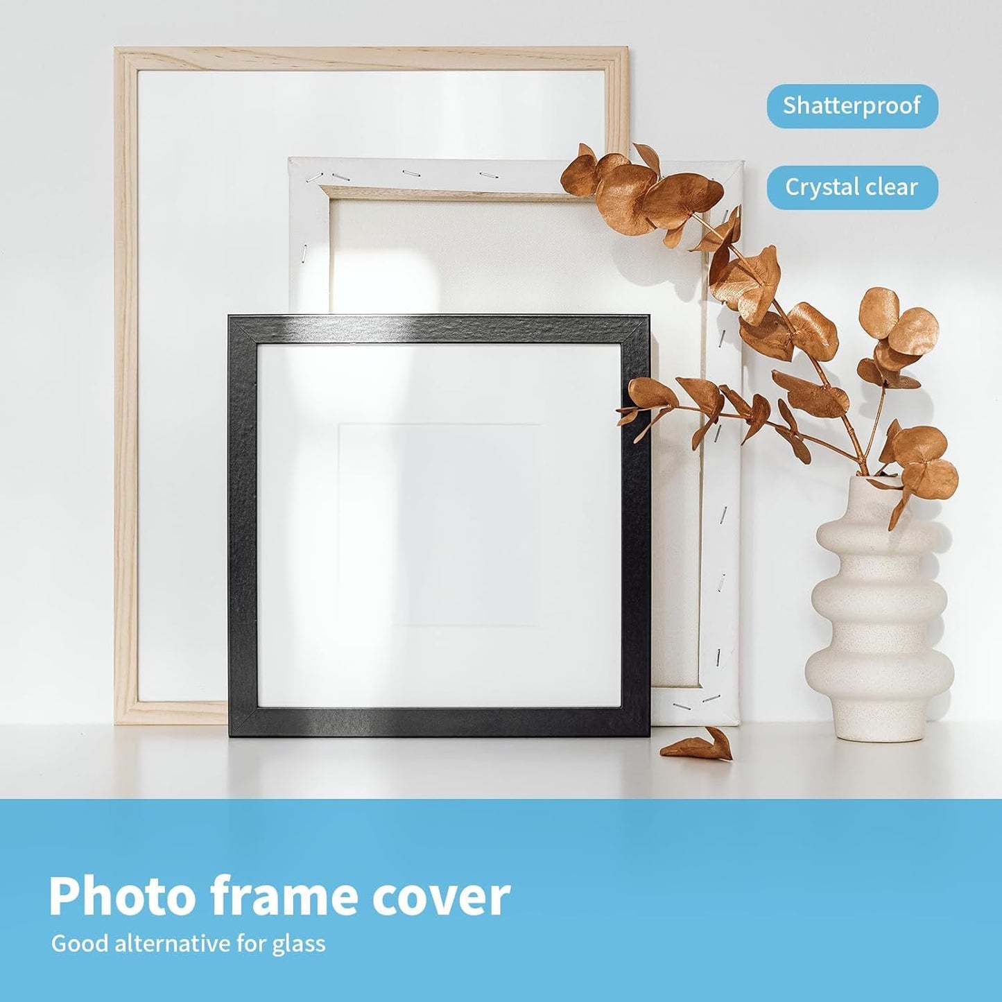 Art3d 5-Pack of 29×59" PET/Plexiglass Sheets, Transparent Clear Flexible Plastic Sheet Panels for Craft, Picture Frames, Sign Blank, DIY Display Project