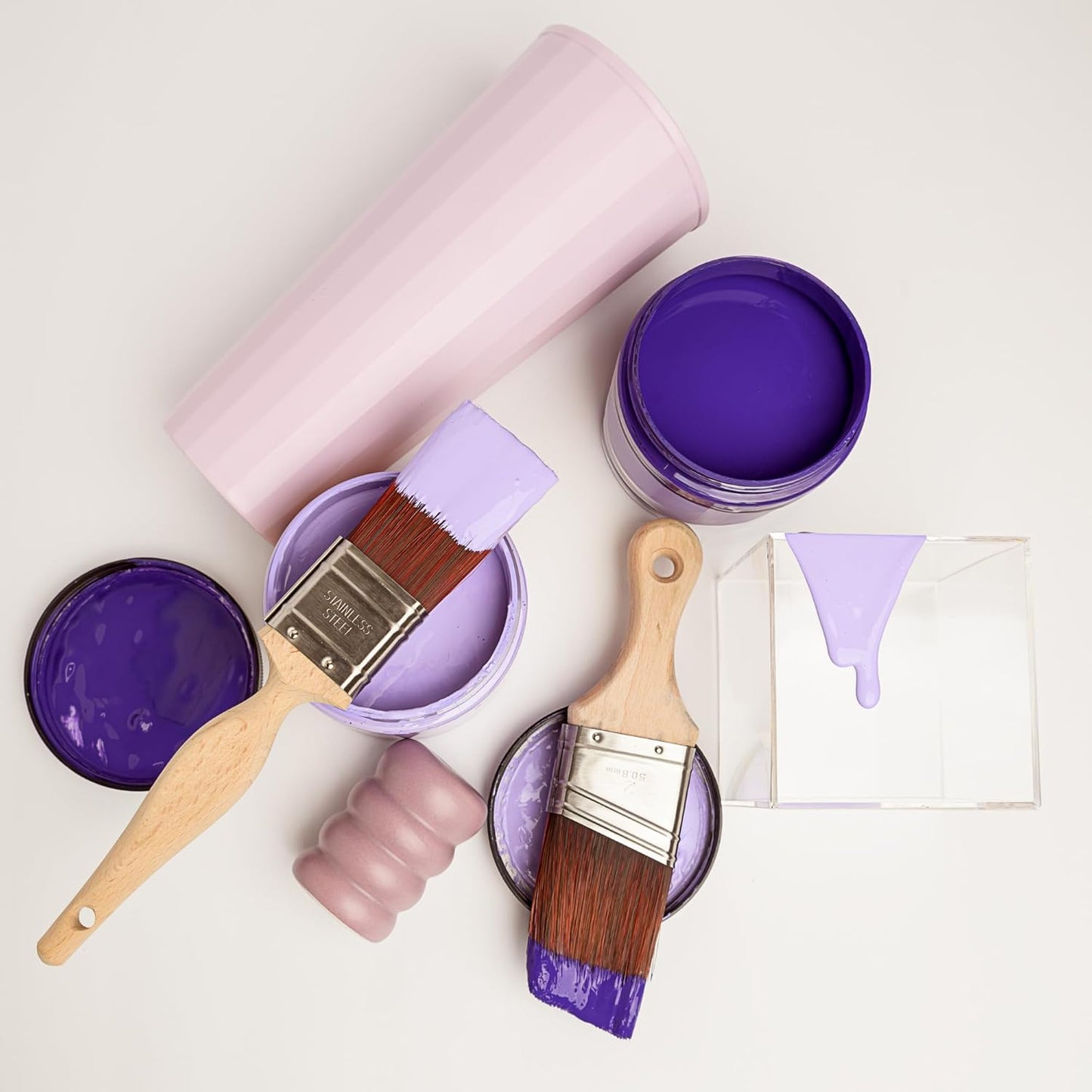 Dixie Belle Paint Company Chalk Finish Furniture Paint - Amethyst (1 Gallon - 128oz) - Matte Deep Purple Chic Chalk Mineral DIY Furniture Paint