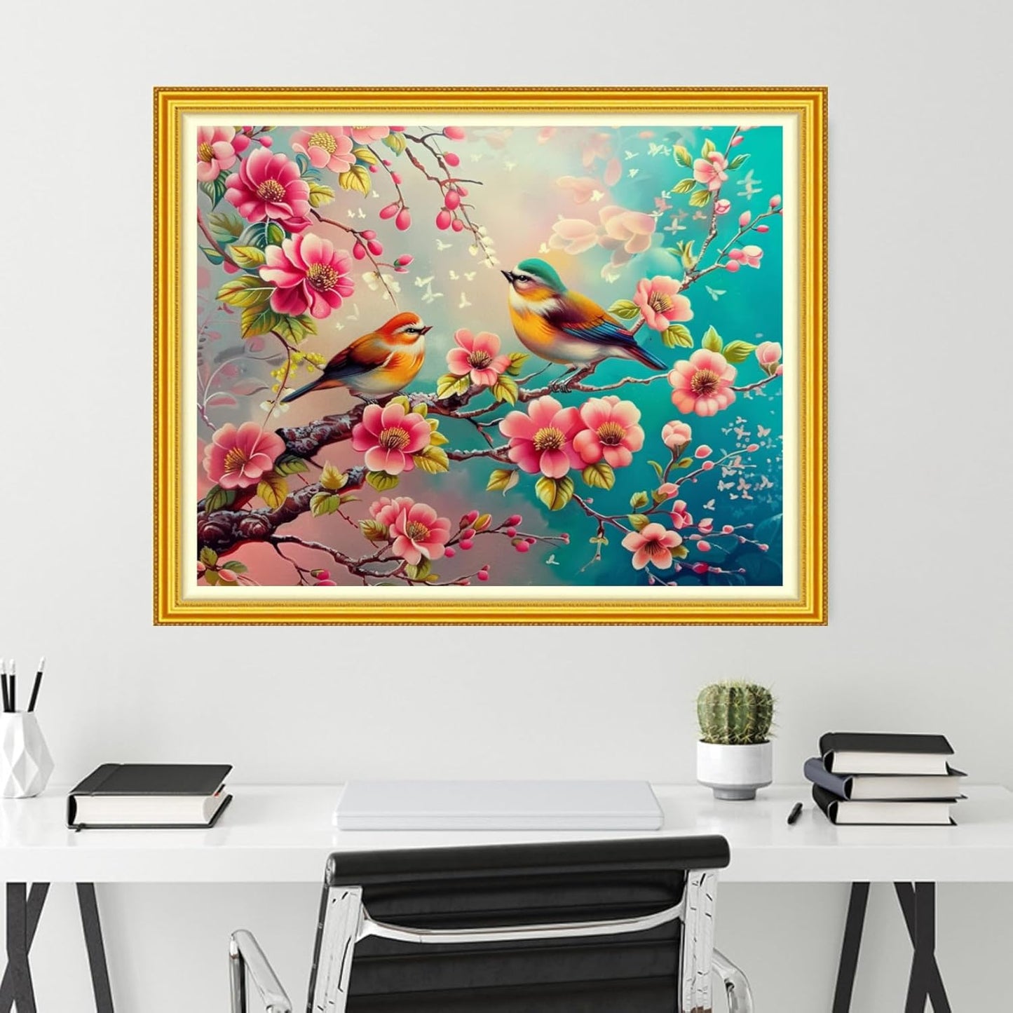 Funchey Stamped Cross Stitch Kits, DIY Cross Stitch Pattern for Adults Beginners Needlepoint Kits Embroidery Kit Arts and Crafts 11CT-Birds on The treetops 16x20 inch