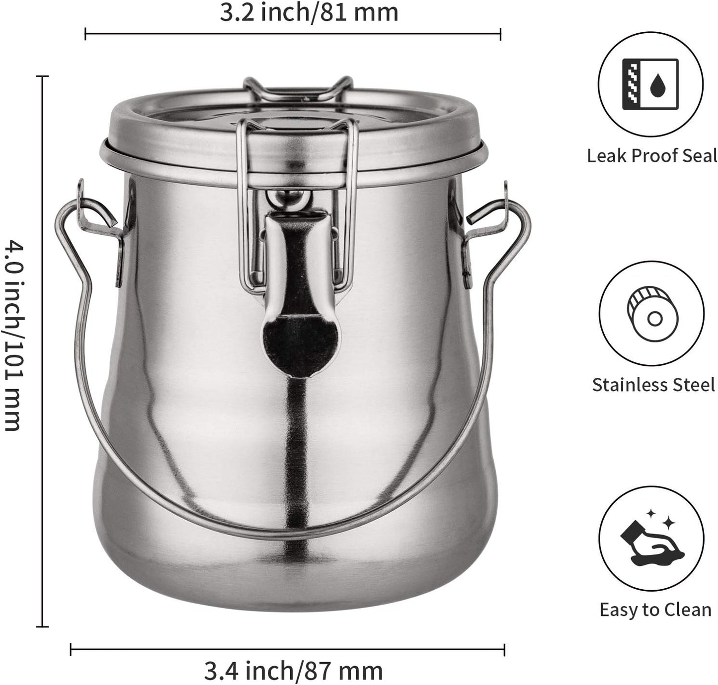 MyLifeUNIT Paint Brush Washer, Airtight Stainless Steel Brush Cleaner for Painting (Medium)