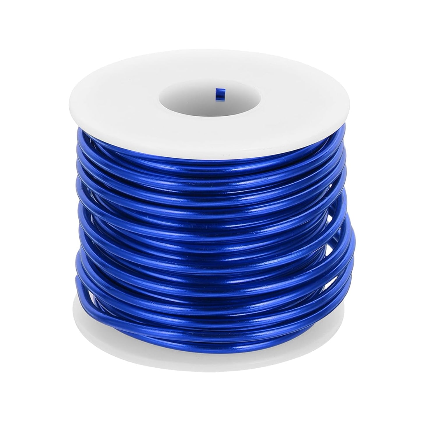 MECCANIXITY 9 Gauge Anodized Aluminum Craft Wire Bendable Bonsai Training Wire 56 Feet 3mm for Sculpting Crafts Wreath Floral Beading Jewelry Making, Dark Blue