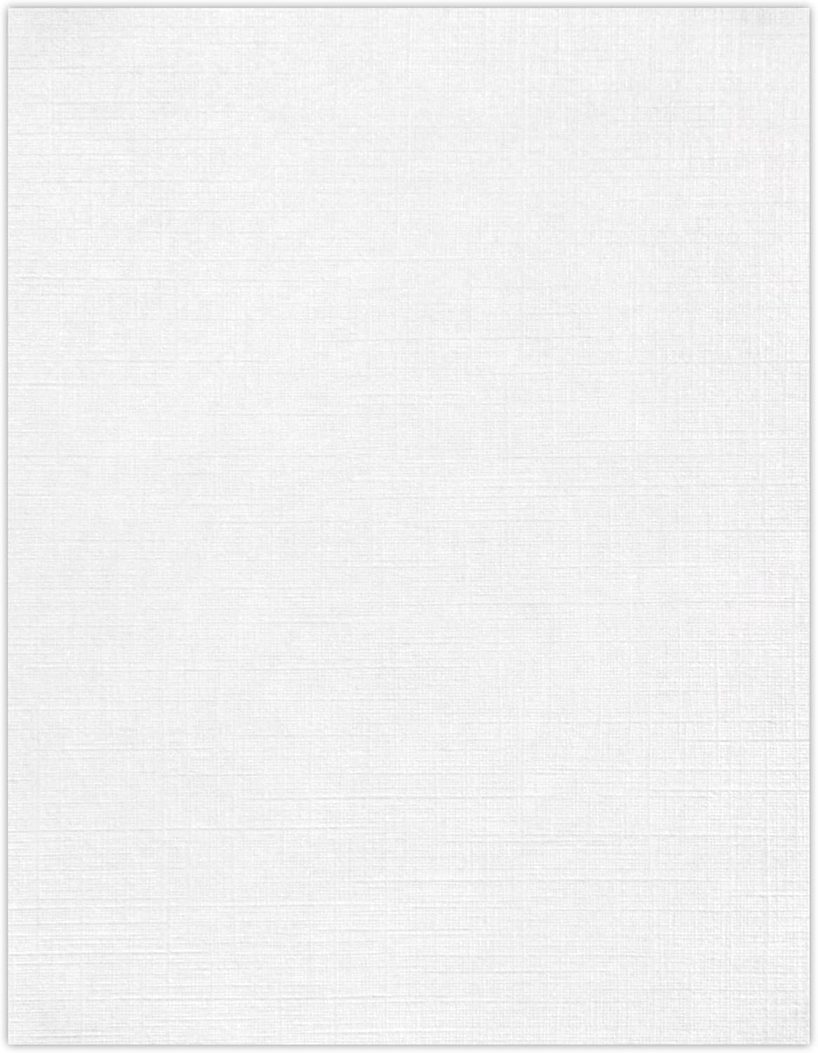 LUXPaper 8.5" x 11" Paper | Letter Size | White Linen | 24lb. (60lb. Text) | 500 Qty