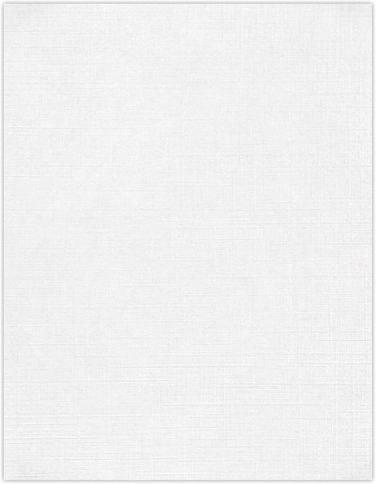 LUXPaper 8.5" x 11" Paper | Letter Size | White Linen | 24lb. (60lb. Text) | 500 Qty