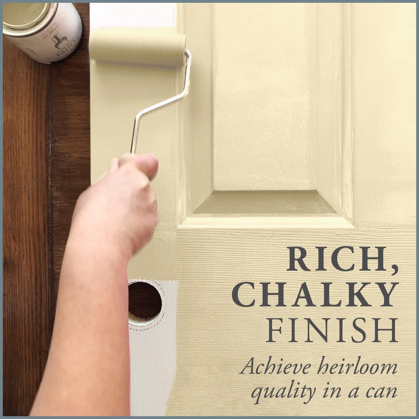 AMY HOWARD AT HOME Chalk-Based One Step Paint for Furniture, Cabinetry, Decor, Finish, and More | No Stripping, Sanding, or Priming | Ultra-Light Base | 32 Ounce | Mollie Yellow