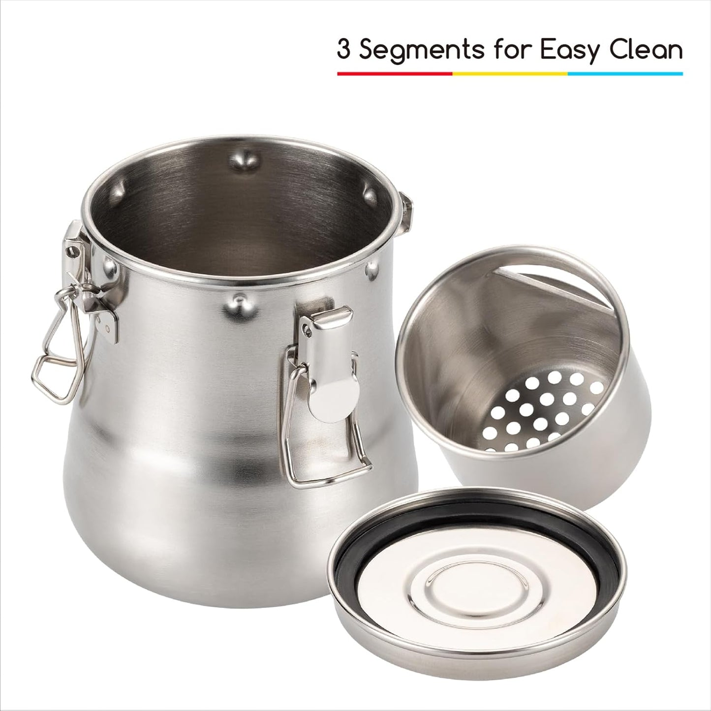 MEEDEN Portable Paint Brush Washer: Airtight Stainless Steel Artist Brush Cleaner for Oil & Acrylic Painting - Large