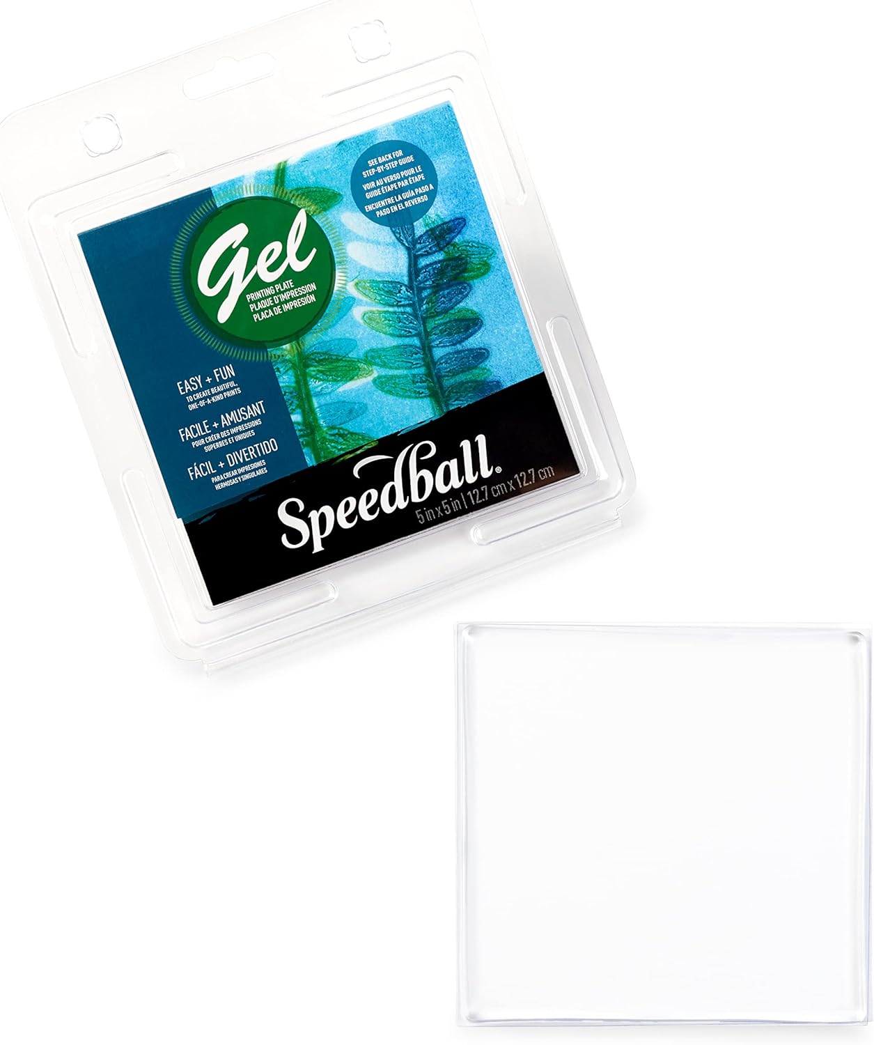 Speedball Gel Printing Plates, 5" x 5", for Block Monoprinting