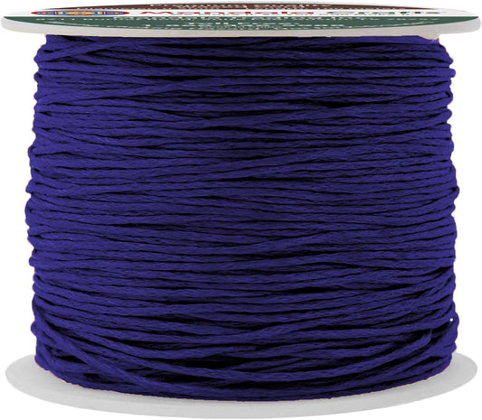 Mandala Crafts 0.5mm 109 Yards Dark Indigo Cotton Waxed Cord for Jewelry Making Bracelet Cord Waxed String - Beading String Thread Jewelry Cords for Necklaces String