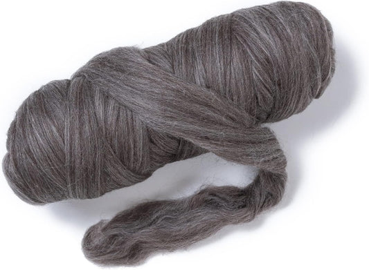 Kondoos Multi Colored Natural Wool roving, 1 lb. Best Wool for Needle Felting, Wet Felting, handcrafts and Spinning. (Terra, 1lb)