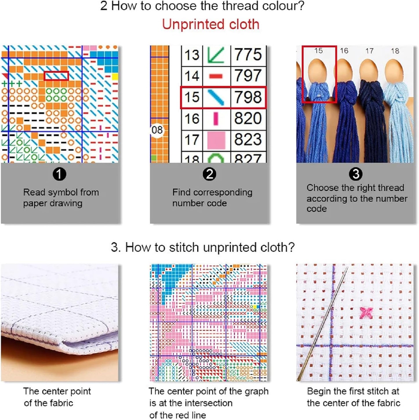 Foxdiviy Stamped Cross Stitch Kits for Beginners Full Range of Cross Stitching 11 CT Printed Cross Stitch Kits for Kids Adults Cross Stitch Patterns Needlepoint Kits-Dream Home 18x18 inch