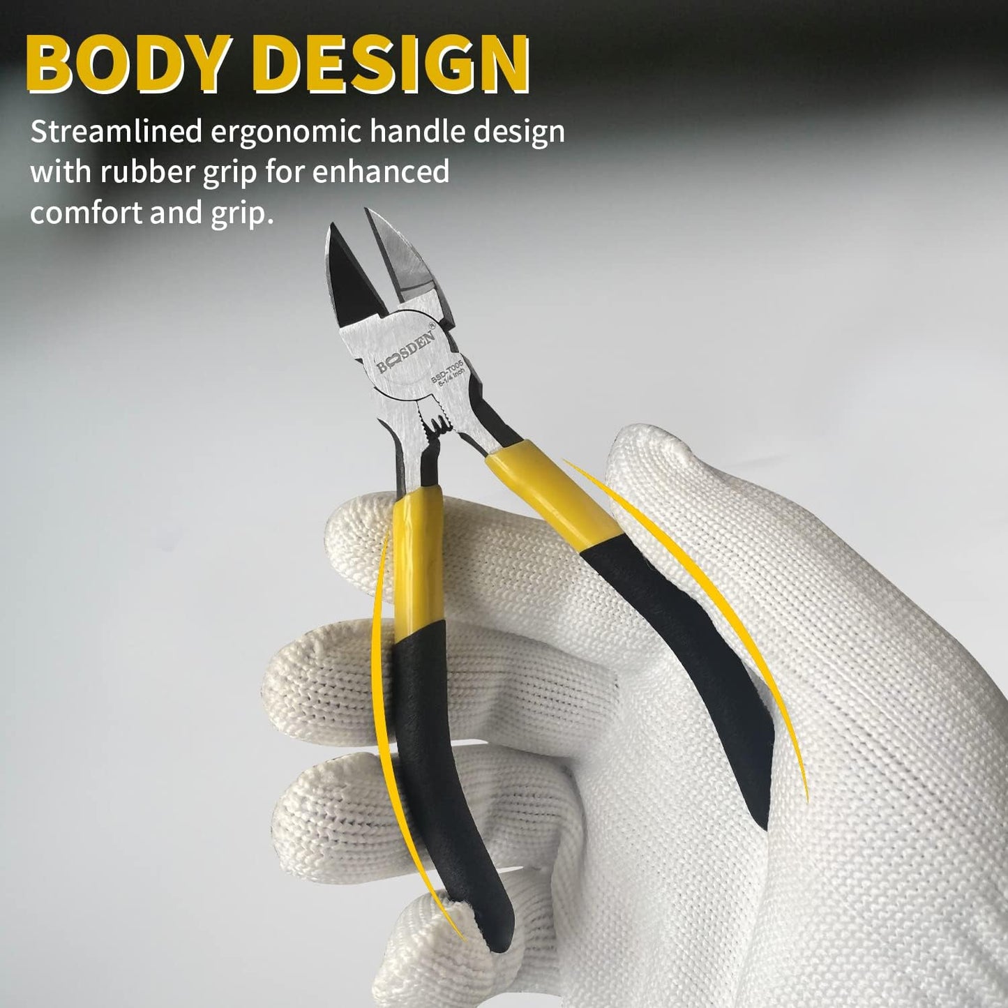 BOOSDEN 5 inch Flush Cutter, Dikes Wire Cutter for Crafting Electrical Jewelry Making, Ultra Sharp Wire Clippers
