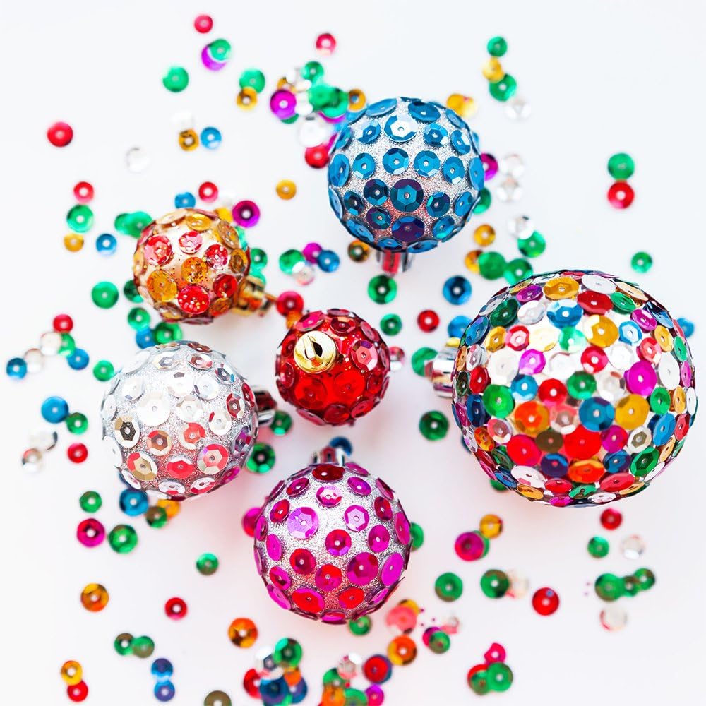 Pllieay 100 White Foam Balls - 5 Sizes, Polystyrene Craft Ball for DIY Art, School Projects and Christmas Decoration