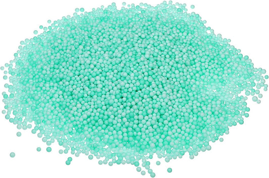 MECCANIXITY Foam Beads Foam Balls 2-3mm for Wedding and Party Decorations, Tiny Packing Balls, Arts DIY Crafts Supplies (Green,1 Pack Approx 8000pcs)