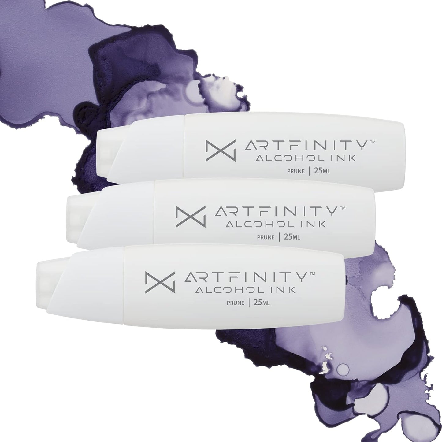 Alcohol Inks 3 Pack - Vibrant, Professional, Dye-Based Alcohol Inks for Artfinity Alcohol Markers, Artists, Drawing, & More! - Prune BV7-3