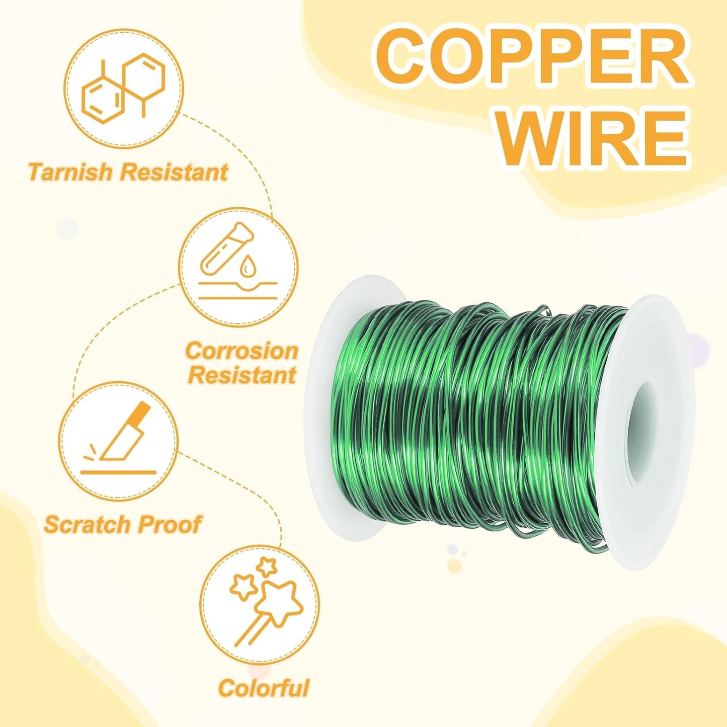 uxcell 16 Gauge / 1.5mm Anodized Aluminum Wire for Jewelry Craft Making, 102 Feet Bendable Flexible Wire for DIY Home Decor Gardening Sculpture, Green