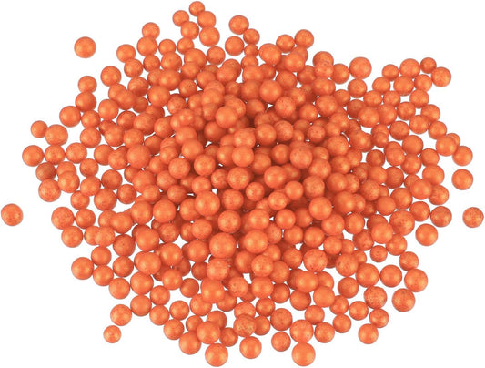 MECCANIXITY Foam Beads Foam Balls 7-9mm for Wedding and Party Decorations, Tiny Packing Balls, Arts DIY Crafts Supplies (Bright Orange,1 Pack Approx 3000pcs)