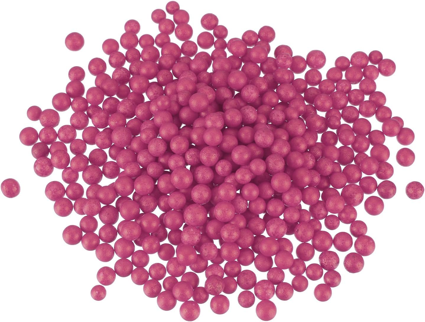 MECCANIXITY Foam Beads Foam Balls 7-9mm for Wedding and Party Decorations, Tiny Packing Balls, Arts DIY Crafts Supplies (Rose Red,1 Pack Approx 3000pcs)