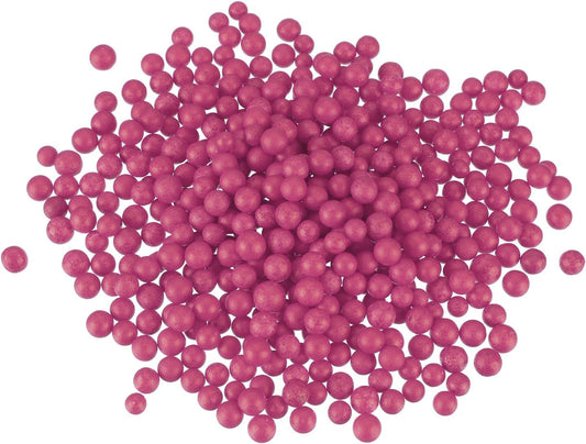 MECCANIXITY Foam Beads Foam Balls 7-9mm for Wedding and Party Decorations, Tiny Packing Balls, Arts DIY Crafts Supplies (Rose Red,1 Pack Approx 3000pcs)
