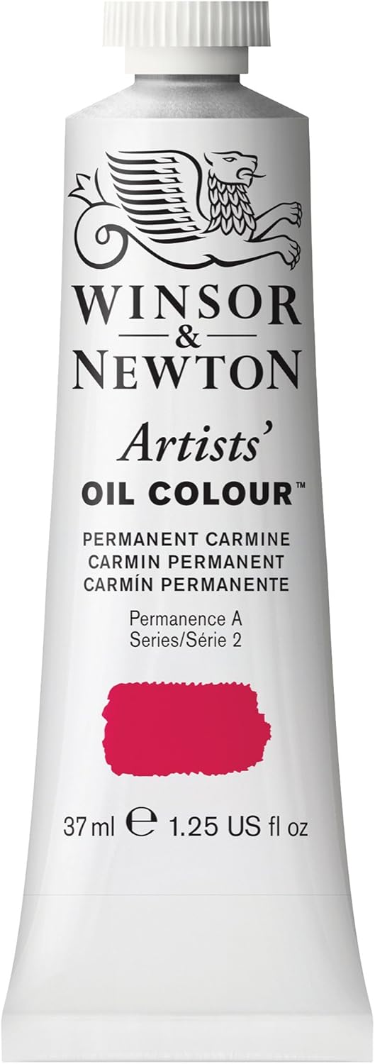 Winsor & Newton Artists' Oil Color, 37ml (1.25 oz) Tube, Permanent Carmine