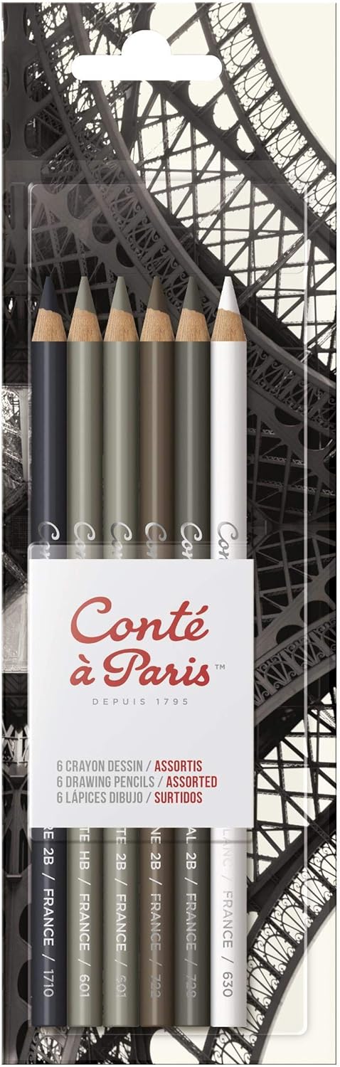 Conté à Paris 6 Count Drawing Pencils Set