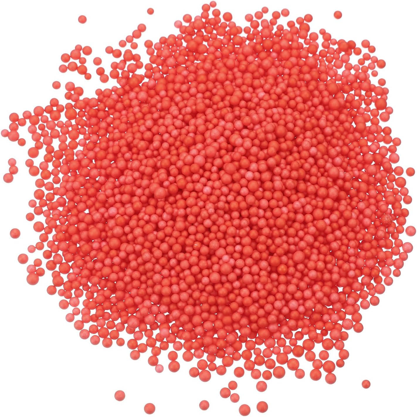 MECCANIXITY Foam Beads Foam Balls 2-3mm for Wedding and Party Decorations, Tiny Packing Balls, Arts DIY Crafts Supplies (Light Red,1 Pack Approx 8000pcs)