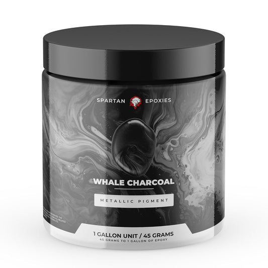 Spartan Epoxies Metallic Pigment Powder for Epoxy - 30 Unique Colors, 4oz for 1 Gallon and 12oz for 3 Gallons of Clear Epoxy, Made in The USA (Whale, 4oz (45 Grams))