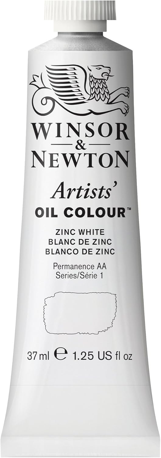 Winsor & Newton Artists' Oil Color, 37ml (1.25 oz) Tube, Zinc White