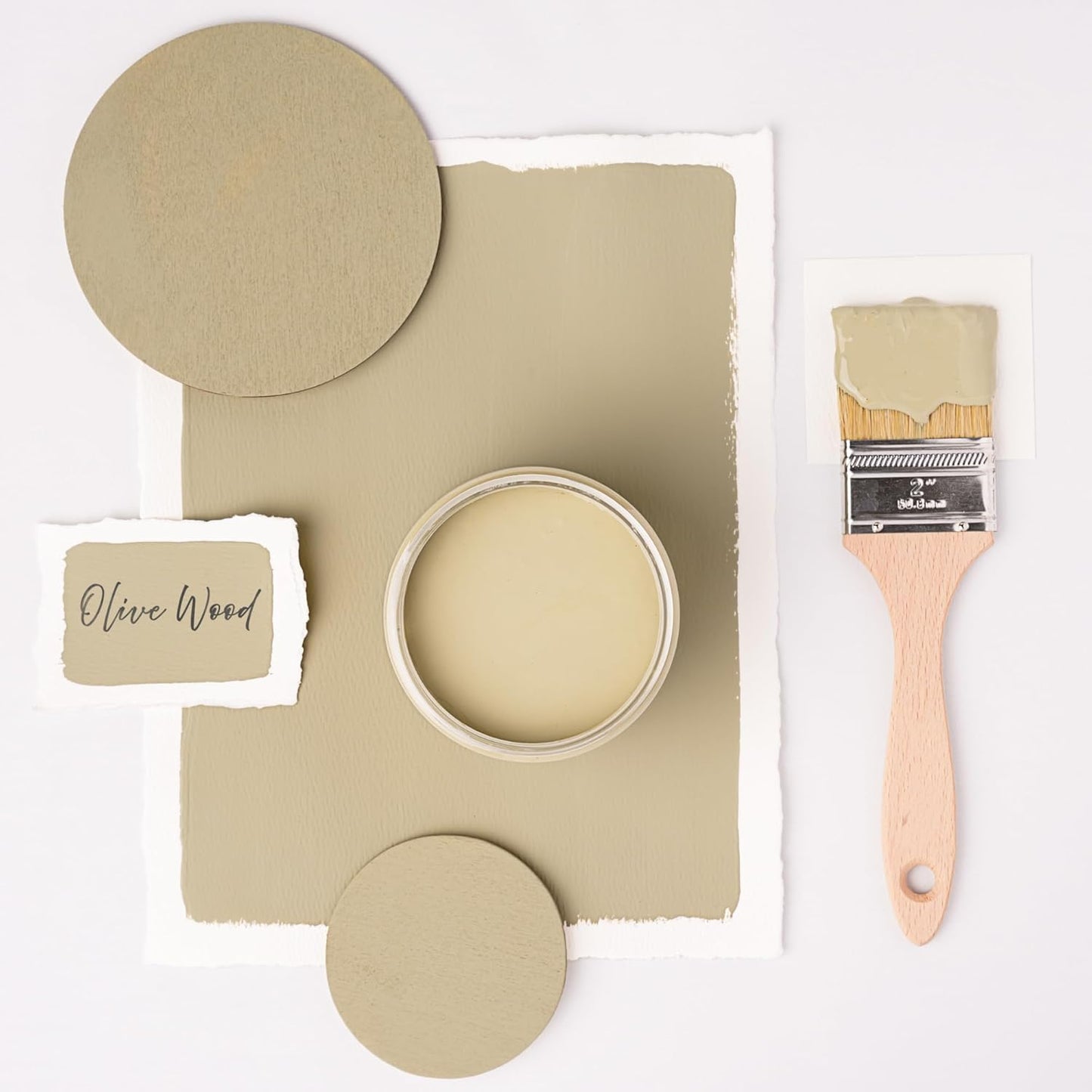 Dixie Belle Paint Company Chalk Finish Furniture Paint – Olive Wood (8oz) – Matte Chic Chalk Mineral DIY Furniture Paint