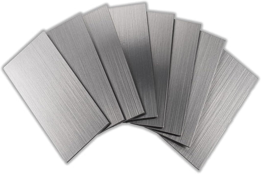 100 Pieces Peel and Stick Backsplash for Kitchen, 3" x 6" PVC Subway Tile Upgraded Brushed Stainless Backsplash Stick on Tile Elevate Kitchen, Bathroom, Fireplace,RV