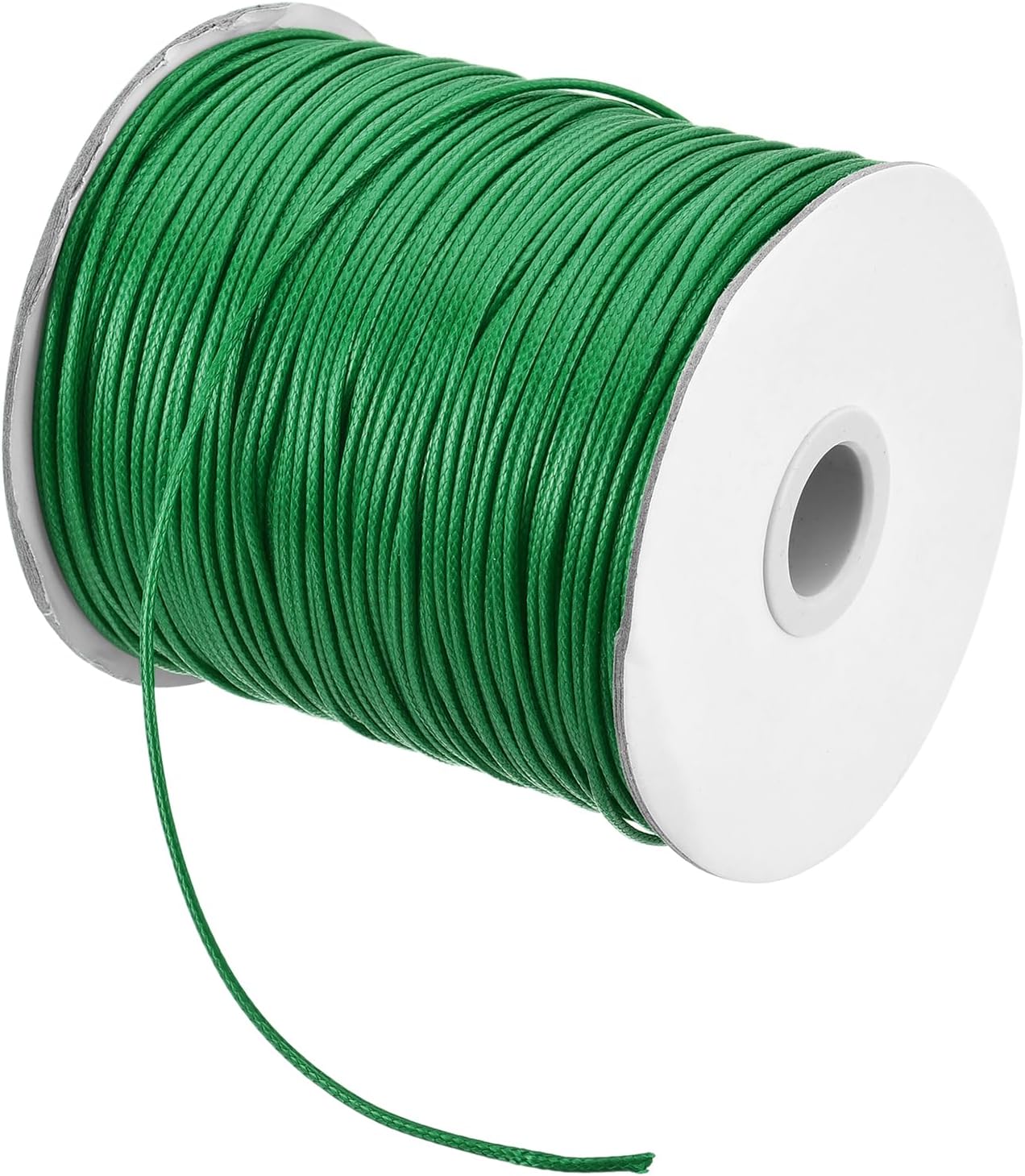 MECCANIXITY Waxed Cord 1.5mm Waxed Polyester Cord 175 Yard Wax String for Bracelet Making,Necklaces, Beading,Jewelry Making and DIY Crafts(Dark Green)