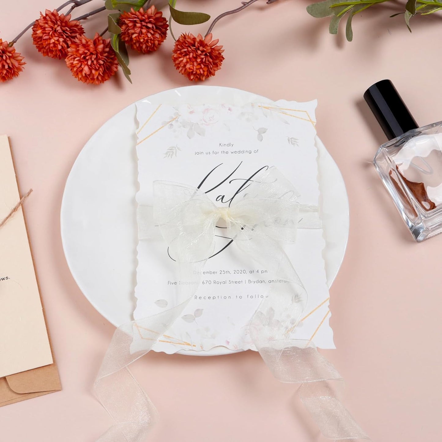 Ribbon for Gift Wrapping 3/4 inch Ivory Sheer Organza Ribbon for Flower Bouquet Tulle Thin Chiffon Ribbons for Wedding Invitations Christmas Halloween Presents Decorations Crafts 50 Yards