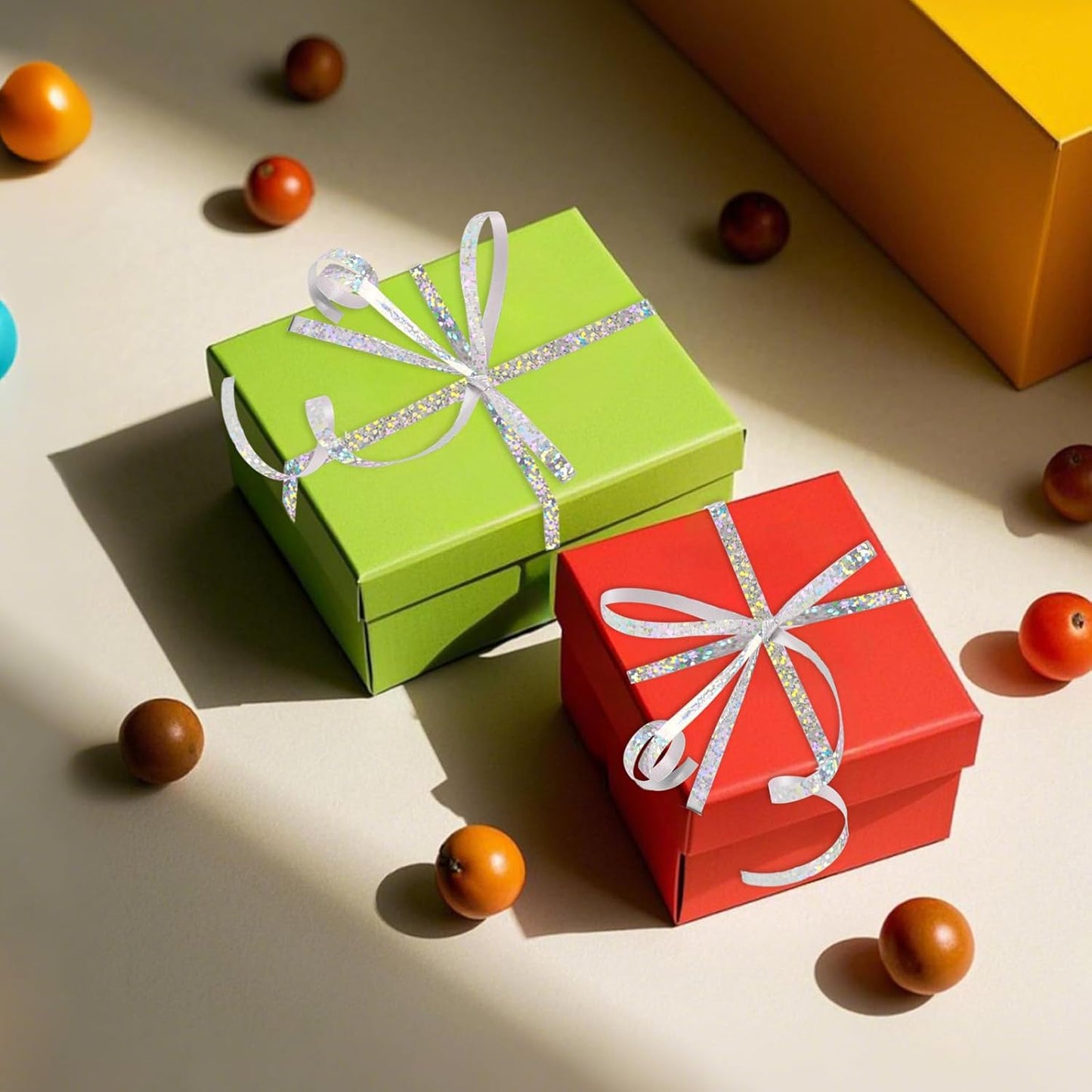 500 Yard Silver Curling Ribbon, 3/16" Christmas Shiny Curly Ribbons for Gift Wrapping, Balloon String Ribbon for Balloons, Gift Wrap Bows Ribbons for Graduations Anniversary Festival Party Decorations