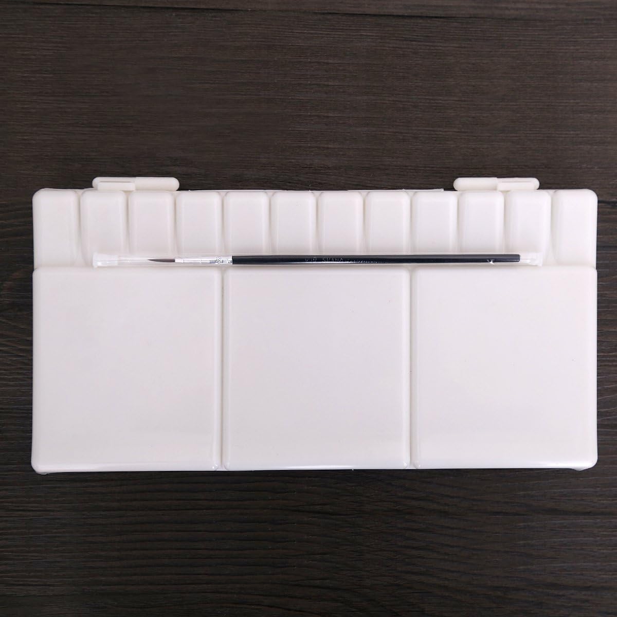 Transon Paint Palette Box 33 Wells for Mixing Gouache, Acrylic and Oil Paint with 1 Paint Brush