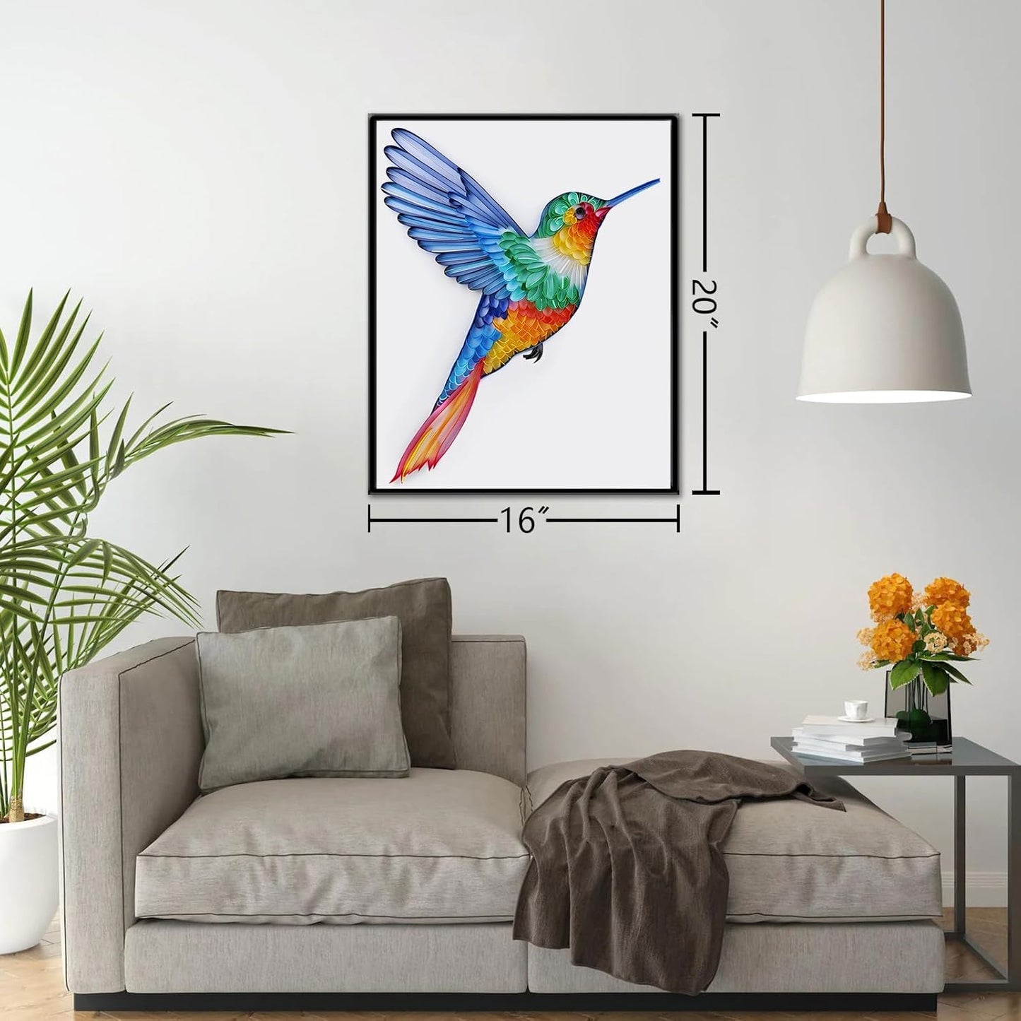 Uniquilling Quilling Kit for Adults - Hummingbird Paper Quilling Kit with Tools & Manual, DIY Craft Kit, 8 x 1 x 0.7 inches, Not Foldable