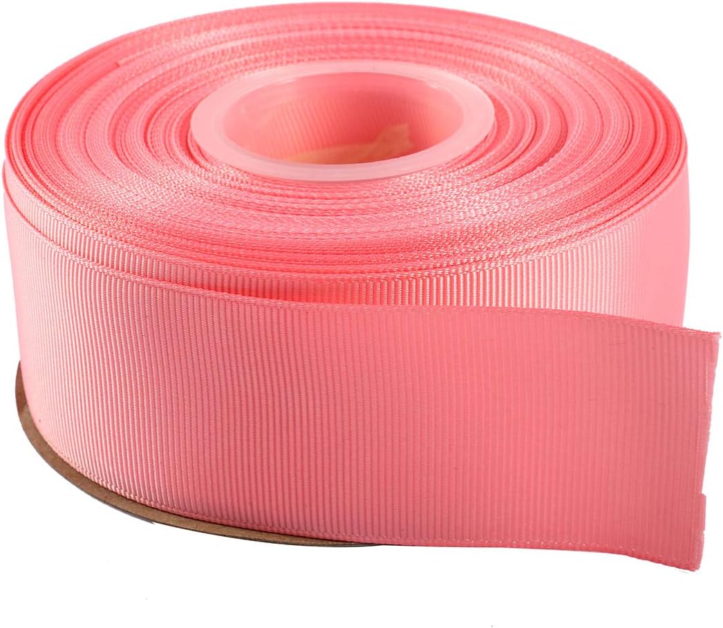 ITIsparkle 11/2" Inch Grosgrain Ribbon 25 Yards-Roll Set for Gift Wrapping Cake Decoration Party Favor Hair Braids Hair Bow Baby Shower Decoration Floral Arrangement Craft Supplies, Pink Ribbon