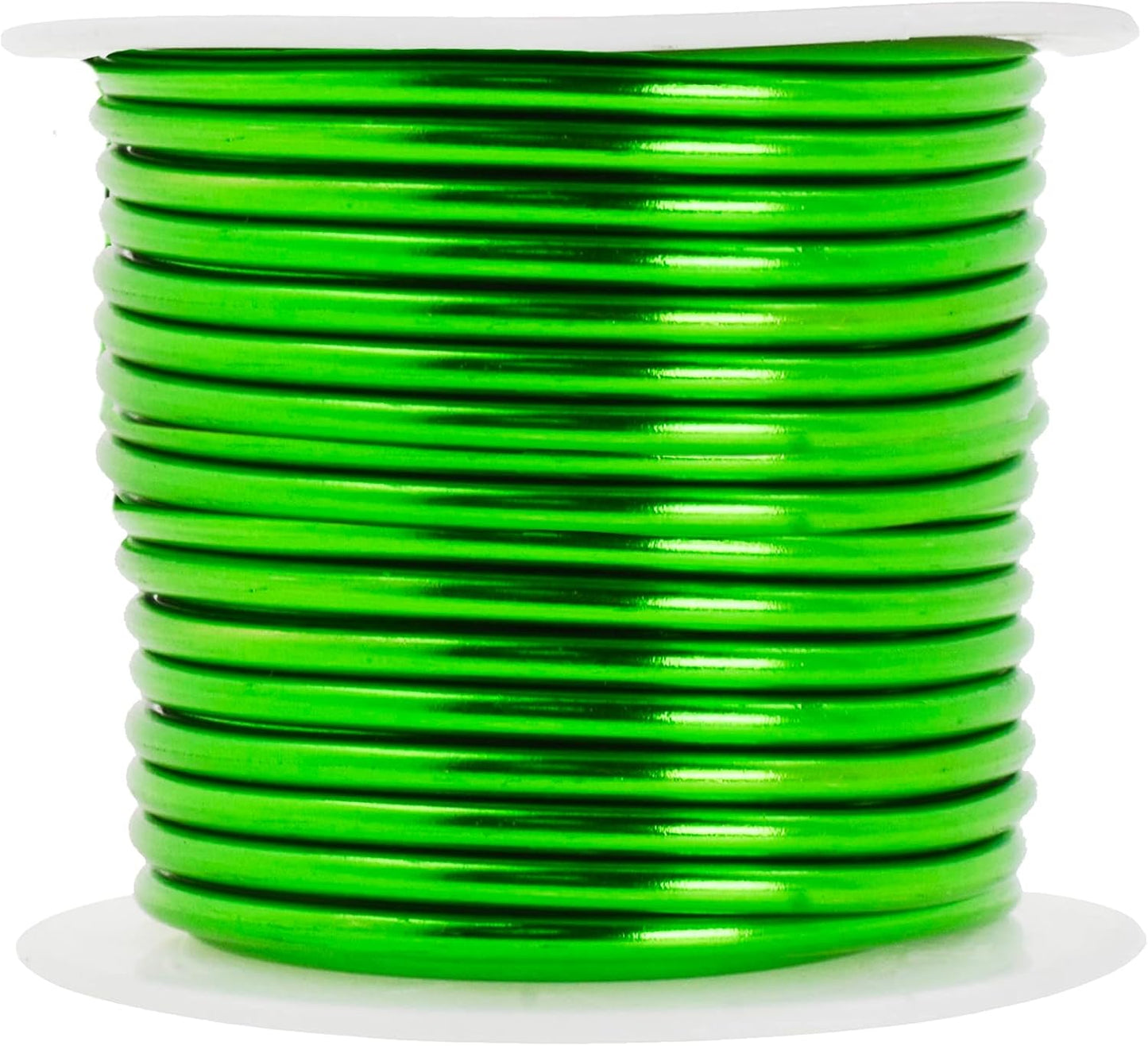 Mandala Crafts 10 Gauge Anodized Aluminum Craft Wire for Jewelry Making - 32 FT Colored Flexible Kelly Green Wire - Bendable for Bonsai Armature Crafting Sculpting