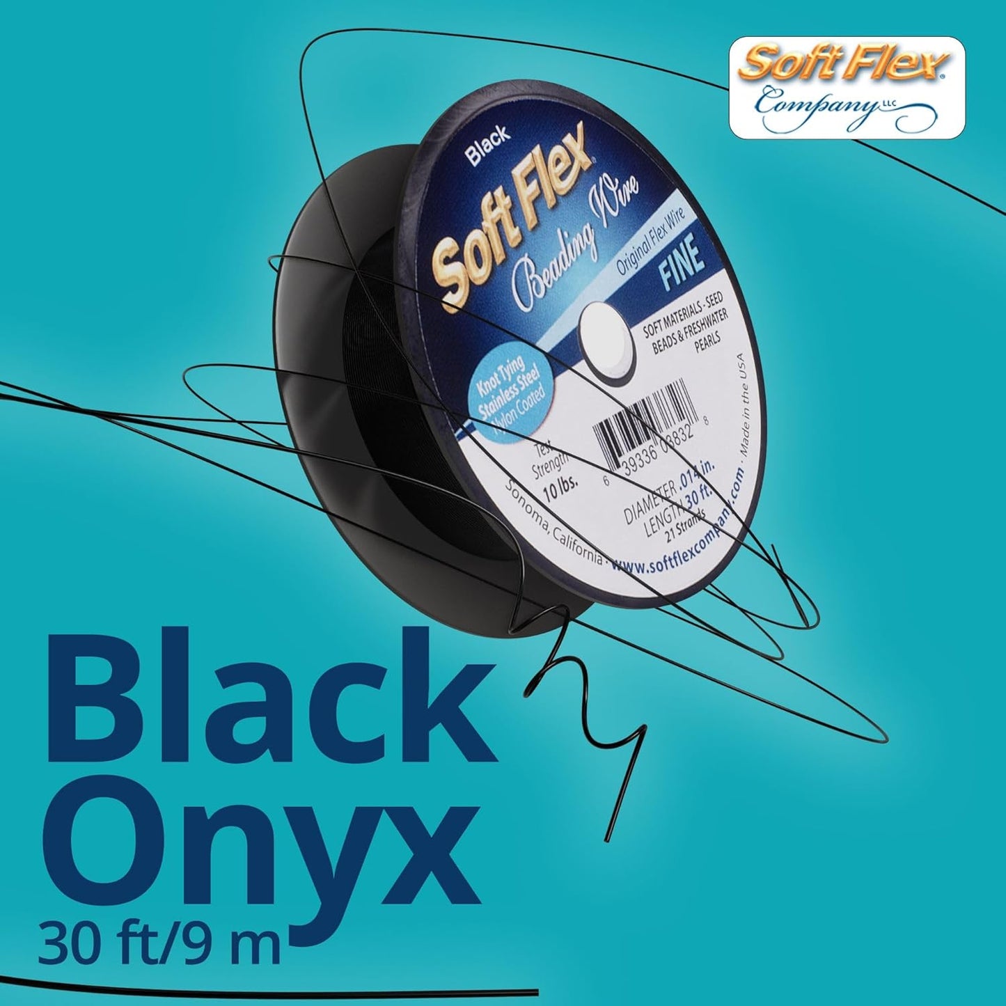 Soft Flex 21 Strand Beading Wire - Fine 0.14 Diameter - 30 Feet Design Wire
