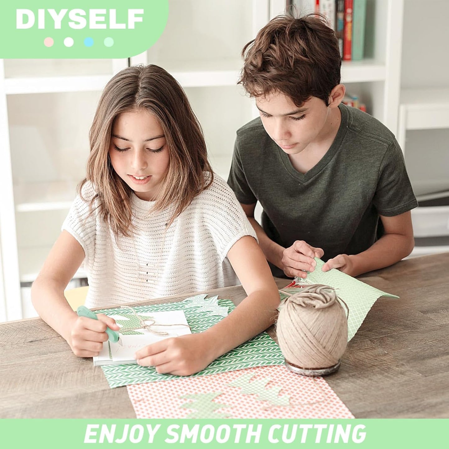 DIYSELF 16 Pack Box Cutter Utility Knife, Box Cutter Retractable, Letter Opener for Office, Cute Exacto Knife, Razor Knife, Automatic Rebound Box Cutters Bulk for Opening Gift Wrap and DIY Project