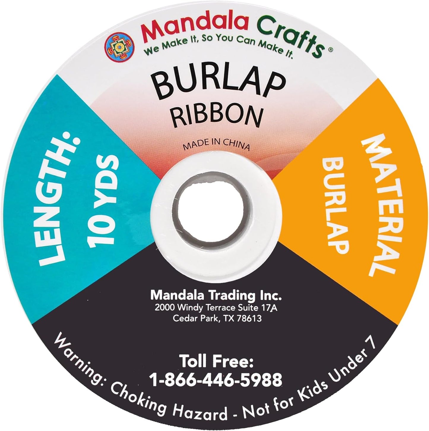 Mandala Crafts Red Burlap Ribbon 2 Inches Wide Jute Ribbons for Crafts - 20 Yds Roll Rustic Burlap Wrap Trim Ribbons for Wreaths Bows Wedding Party Decoration