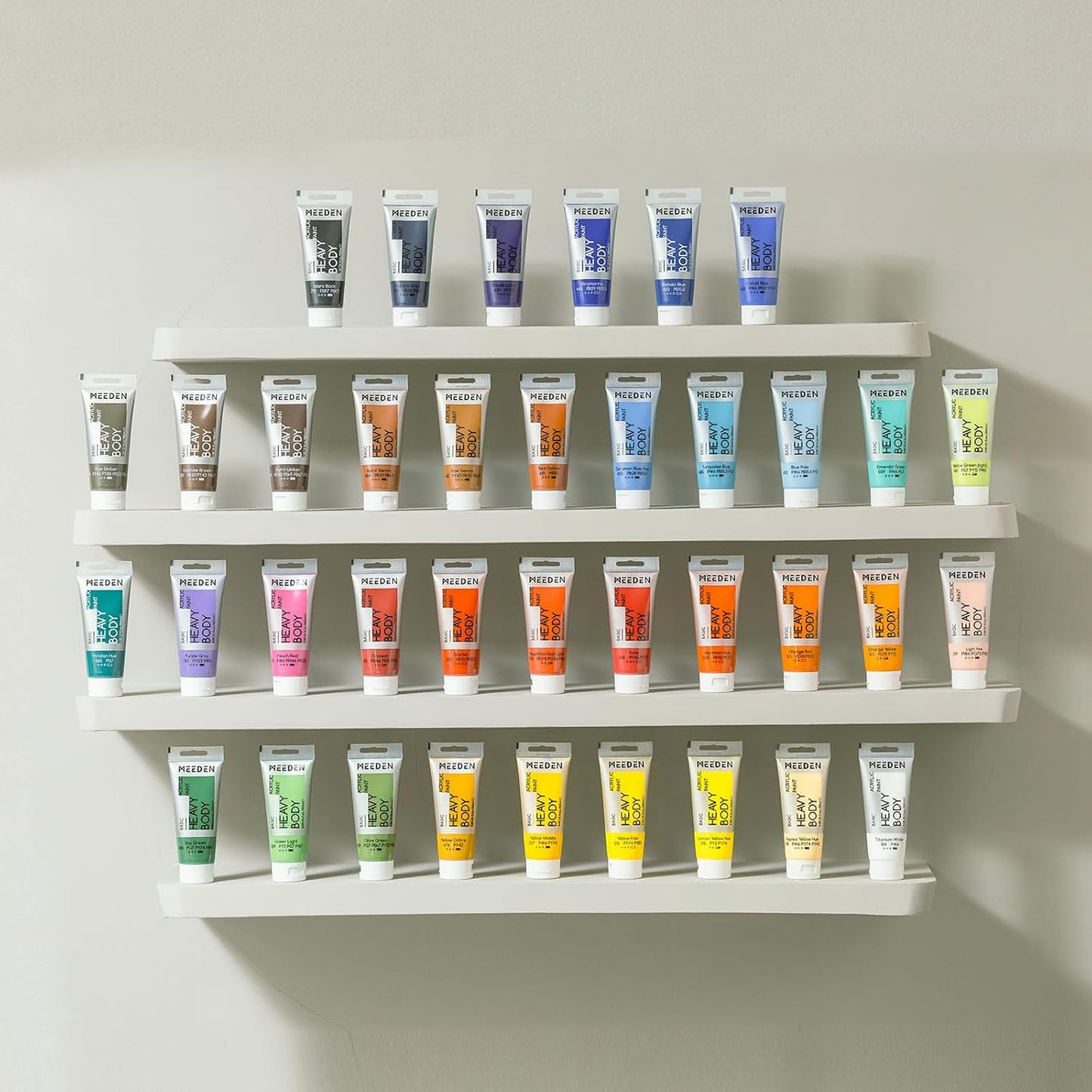 MEEDEN Acrylic Paint Payne's Grey: 100ml/3.38oz Heavy Body Acrylic Paint Tube Bundled with Additional Titanium White Color for Art Craft Painting