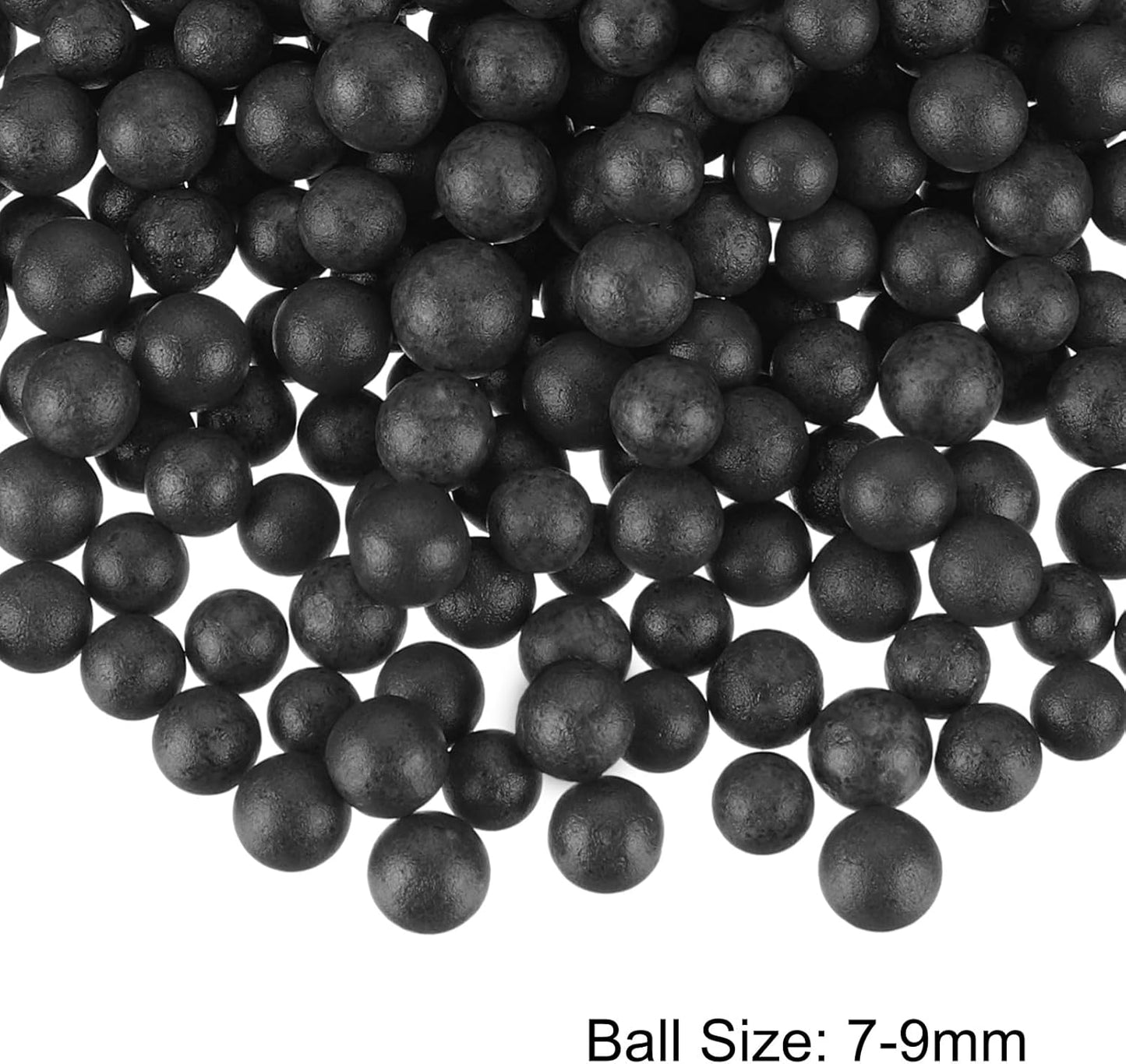 MECCANIXITY Foam Beads Foam Balls 7-9mm for Wedding and Party Decorations, Tiny Packing Balls, Arts DIY Crafts Supplies (Black,1 Pack Approx 3000pcs)