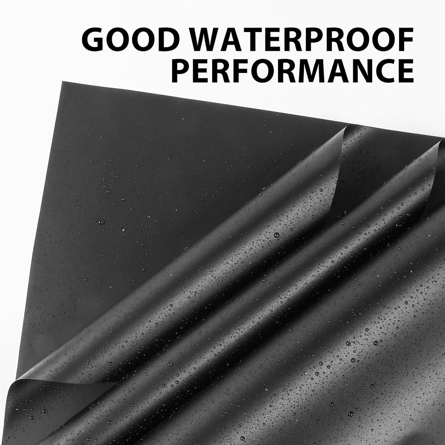 FUHITIM 20 Sheets Flower Wrapping Paper - Waterproof Floral Bouquet Packaging Paper for DIY Crafts，Florist Supplies Packaging Paper for Wedding Birthday Gift (Misty Black)